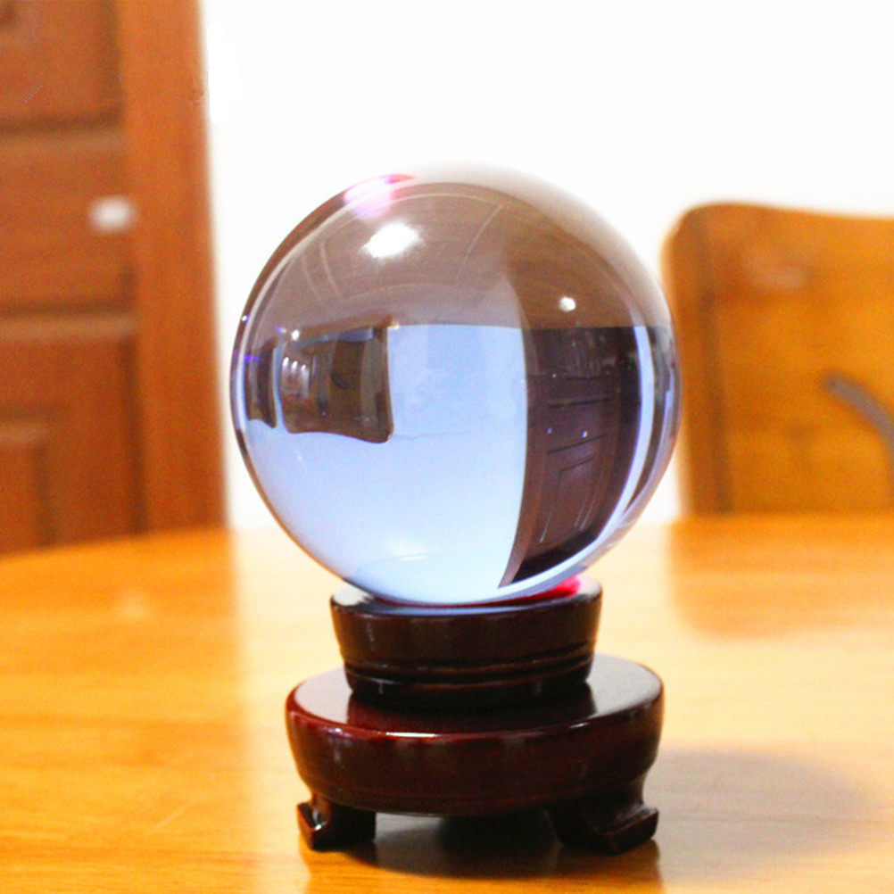 Home Office Feng Shui - 4Cm Crystal Ball Sphere Violet Clear