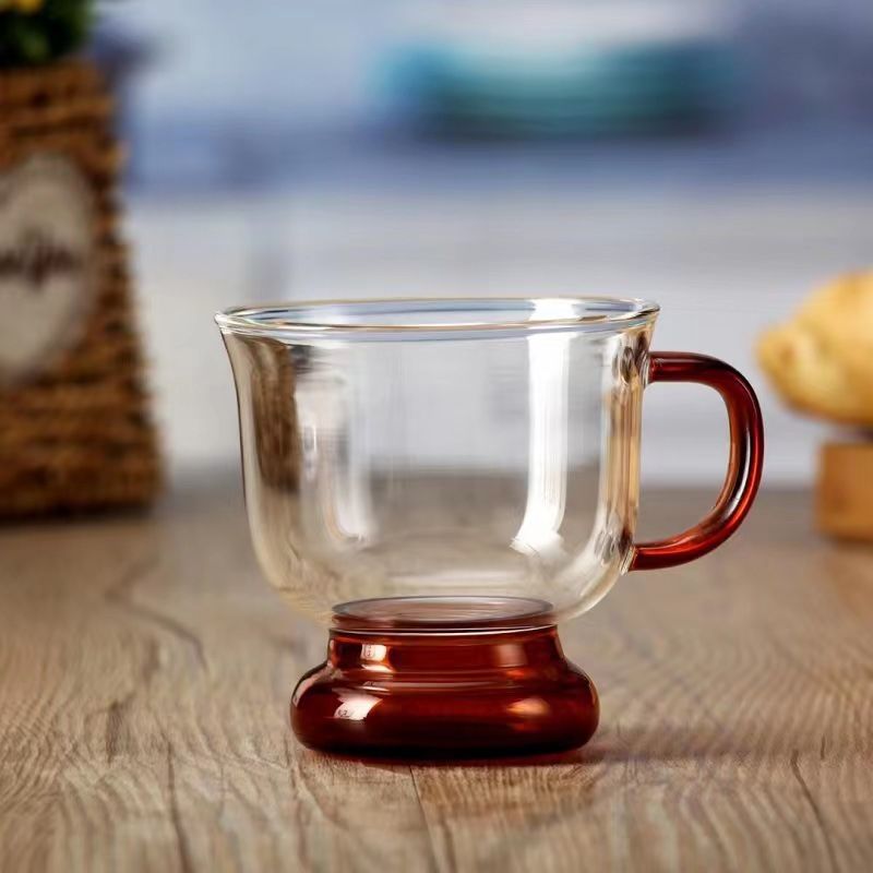 Home Office British - British Retro Light Luxury Glass Coffee