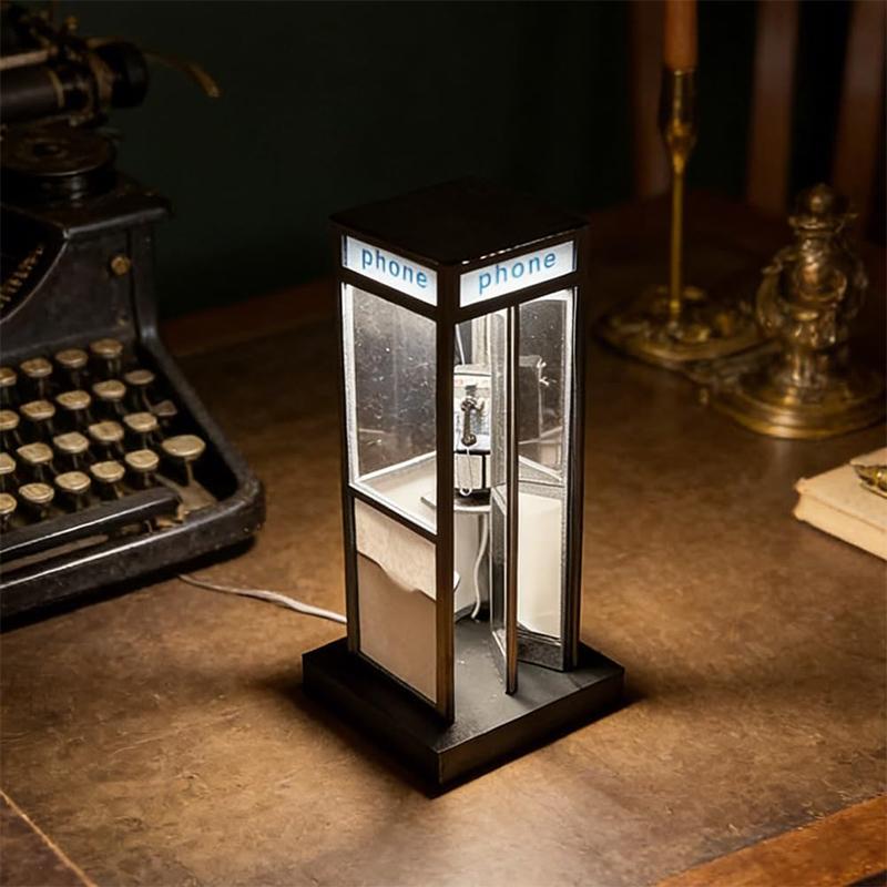 Tall Vintage Phonebooth Lamp R - Home Office British review and price