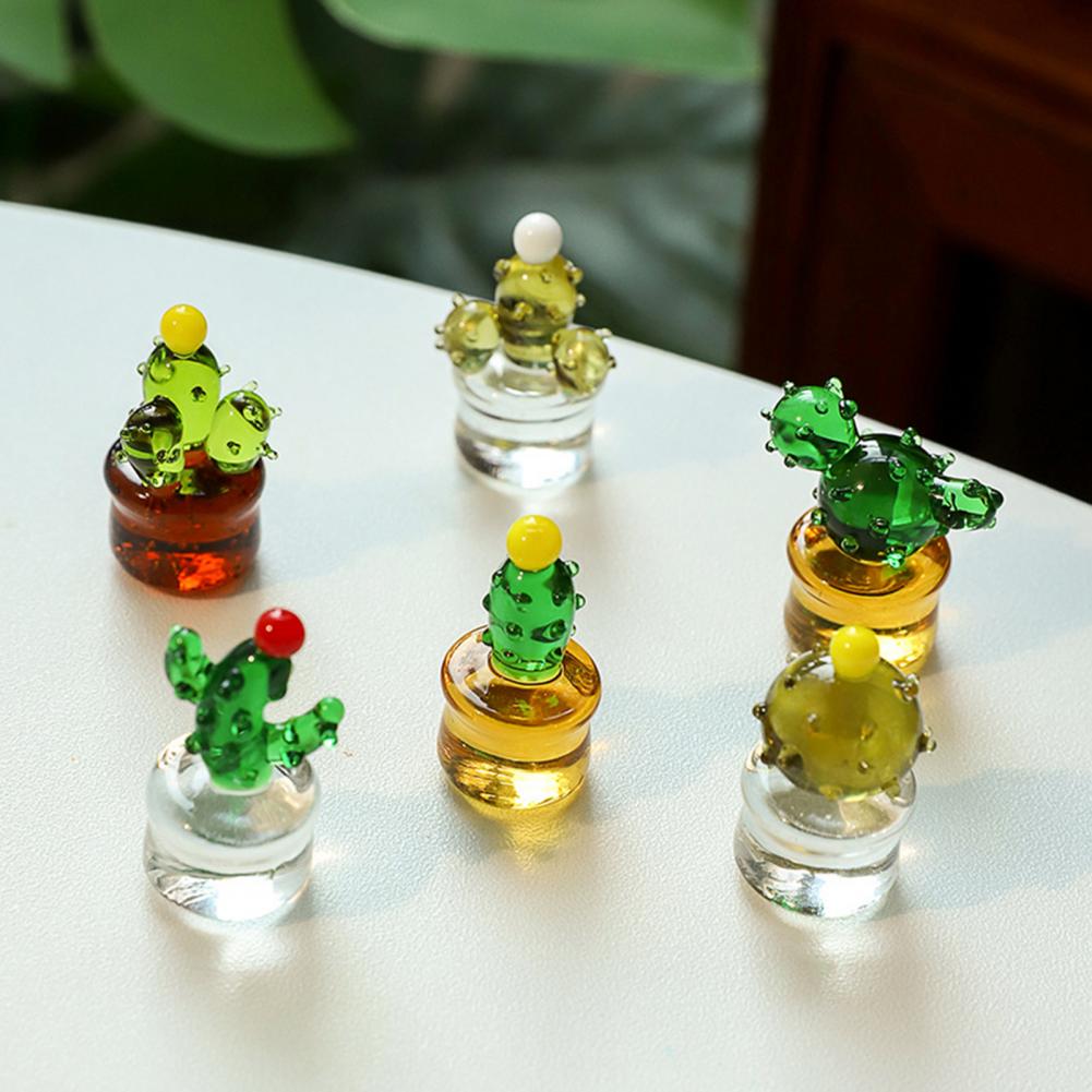 Glass Plant Figurine Faux Crys - Home Office Depot review and price