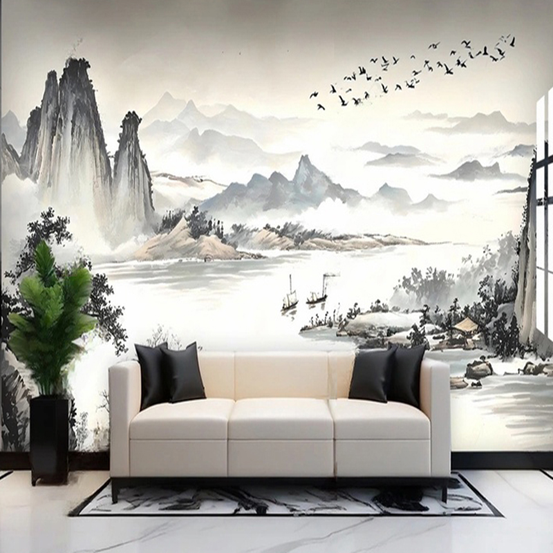 Custom Wallpaper New Chinese S - Home Office Background review and price