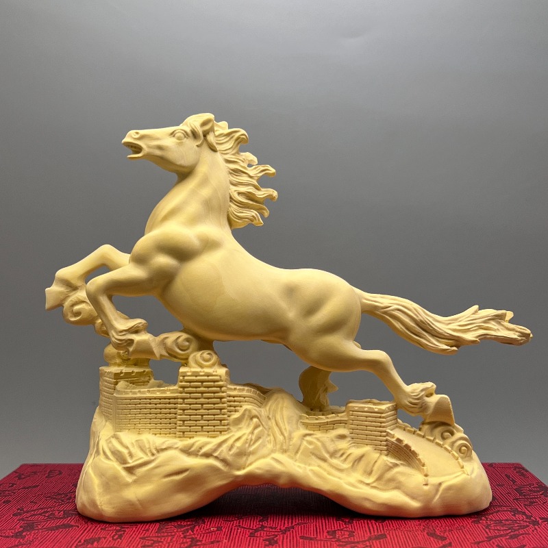 Feng Shui Boxwood Horse Statue - Home Office Feng Shui review and price