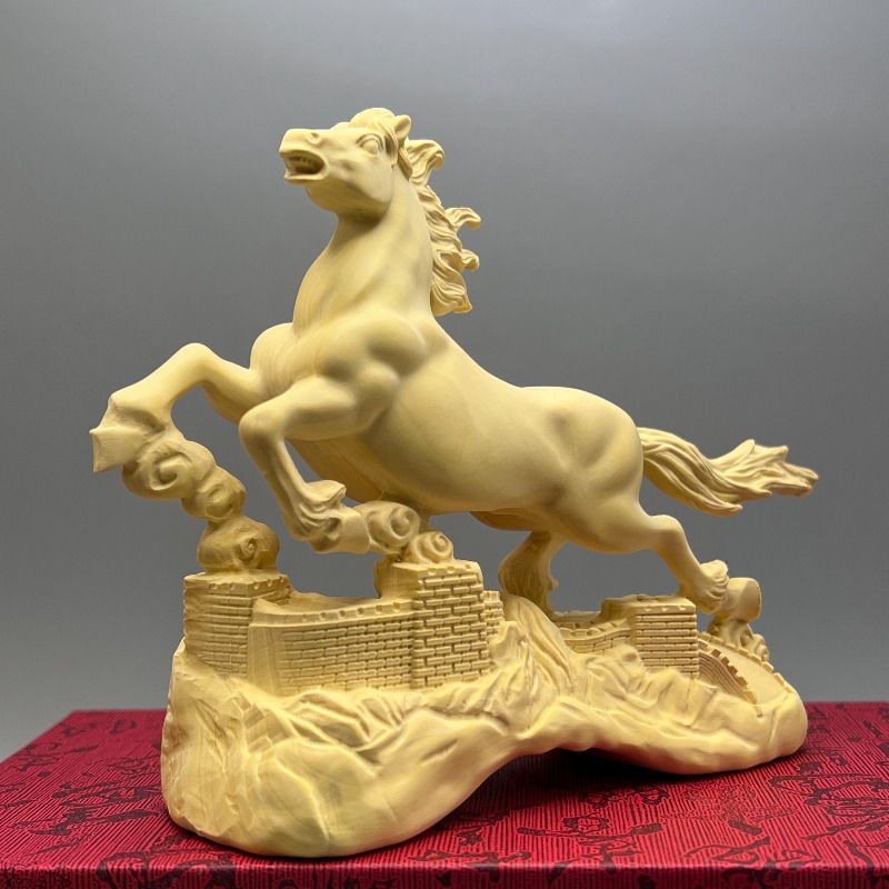 Feng Shui Boxwood Horse Statue - Home Office Feng Shui review and price
