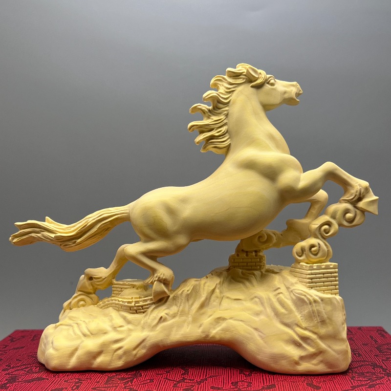 Feng Shui Boxwood Horse Statue - Home Office Feng Shui review and price