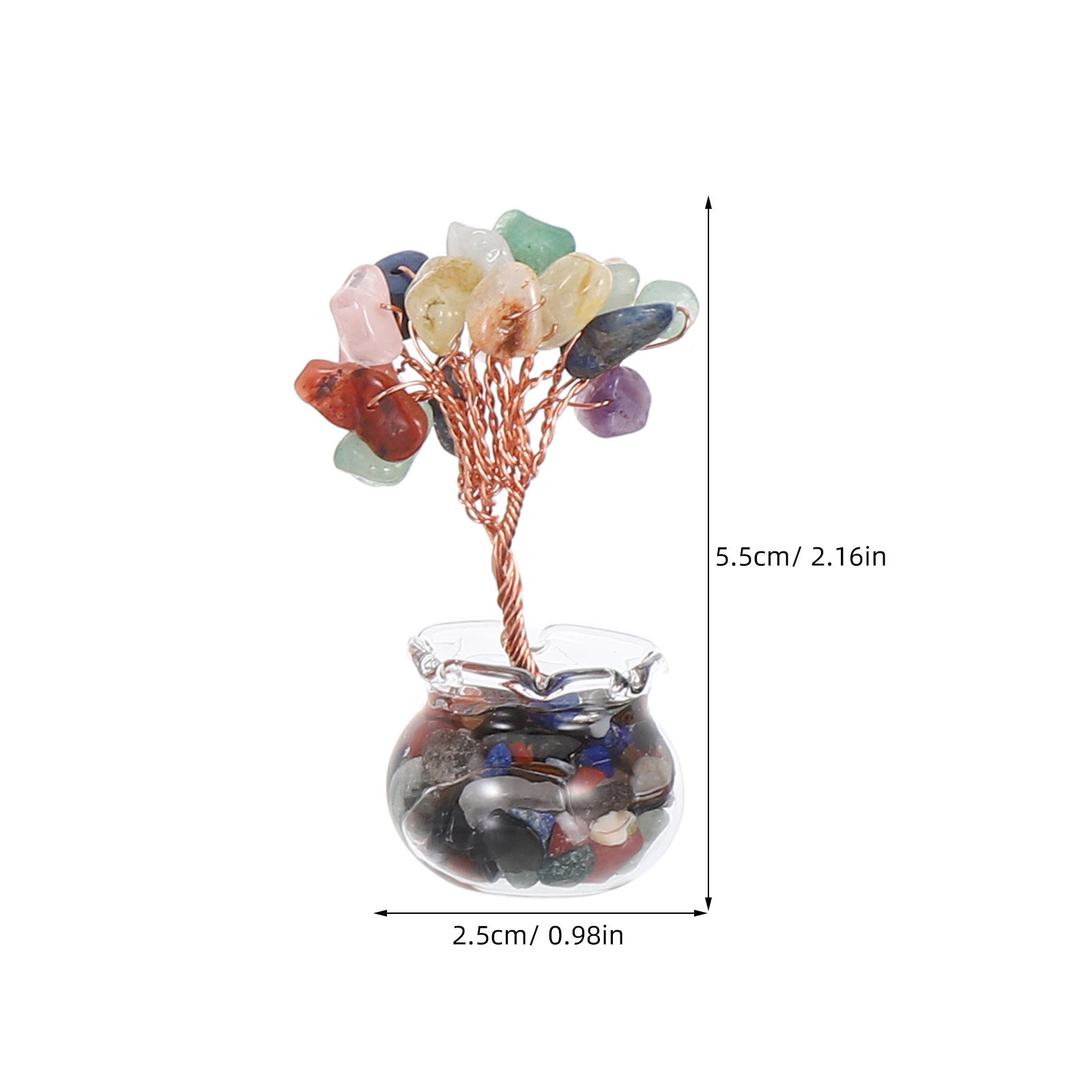 12Pcs Mini Crystal Money Tree  - Home Office Feng Shui review and price