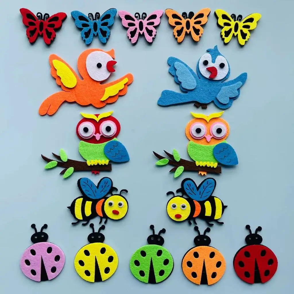 Felt animals Craft 3D Wall Dec - Home Office Background review and price