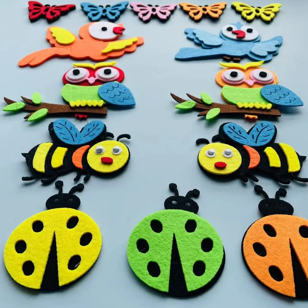 Felt animals Craft 3D Wall Dec - Home Office Background review and price