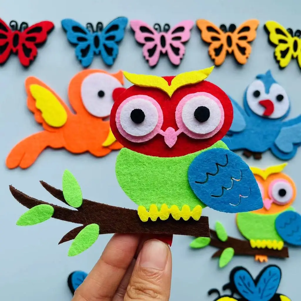 Felt animals Craft 3D Wall Dec - Home Office Background review and price