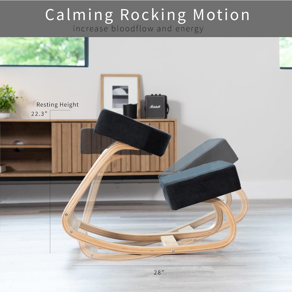 Ergonomic Wooden Rocking Chair - Home Office Chair review and price