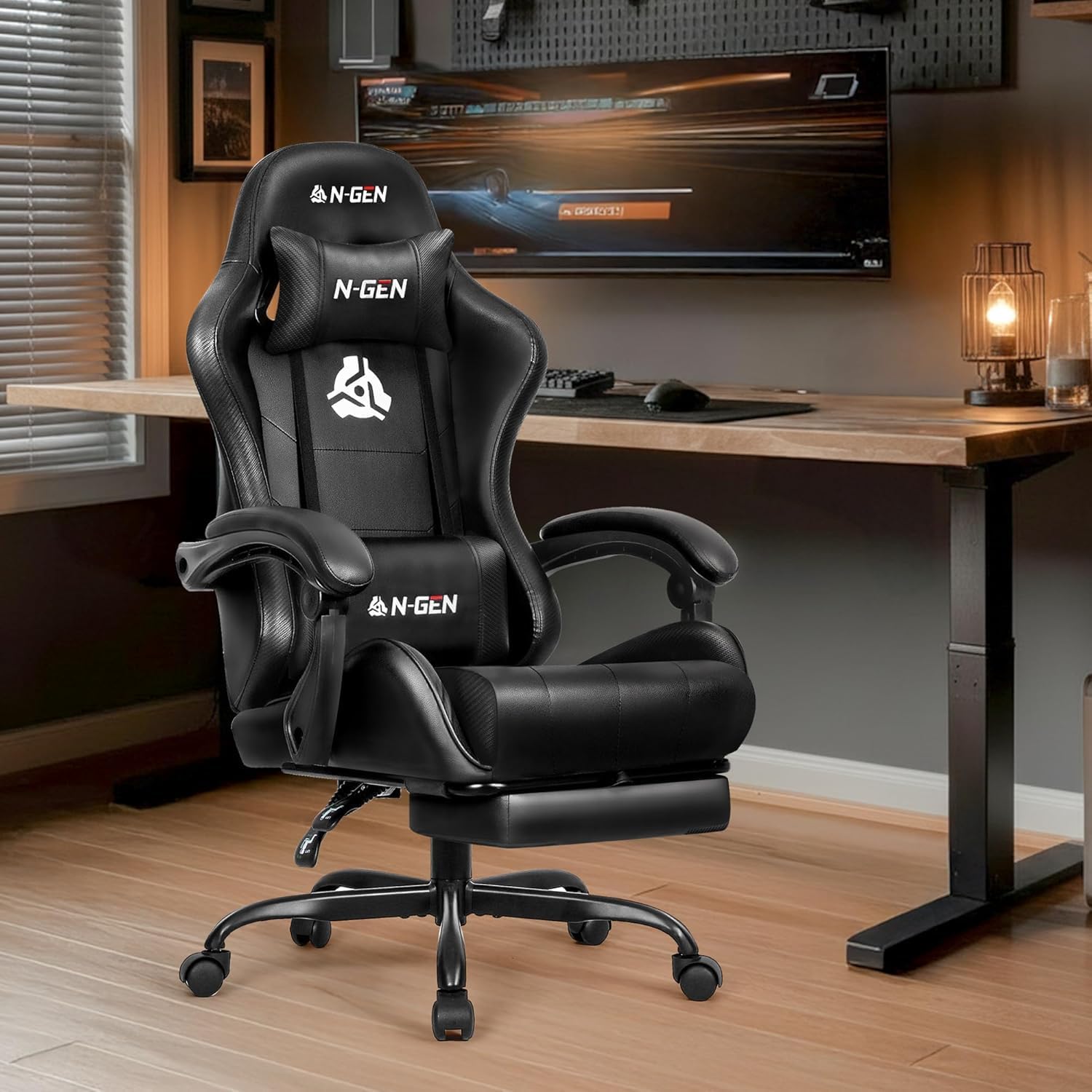Gaming Chair with Footrest Lum - Home Office Chair review and price