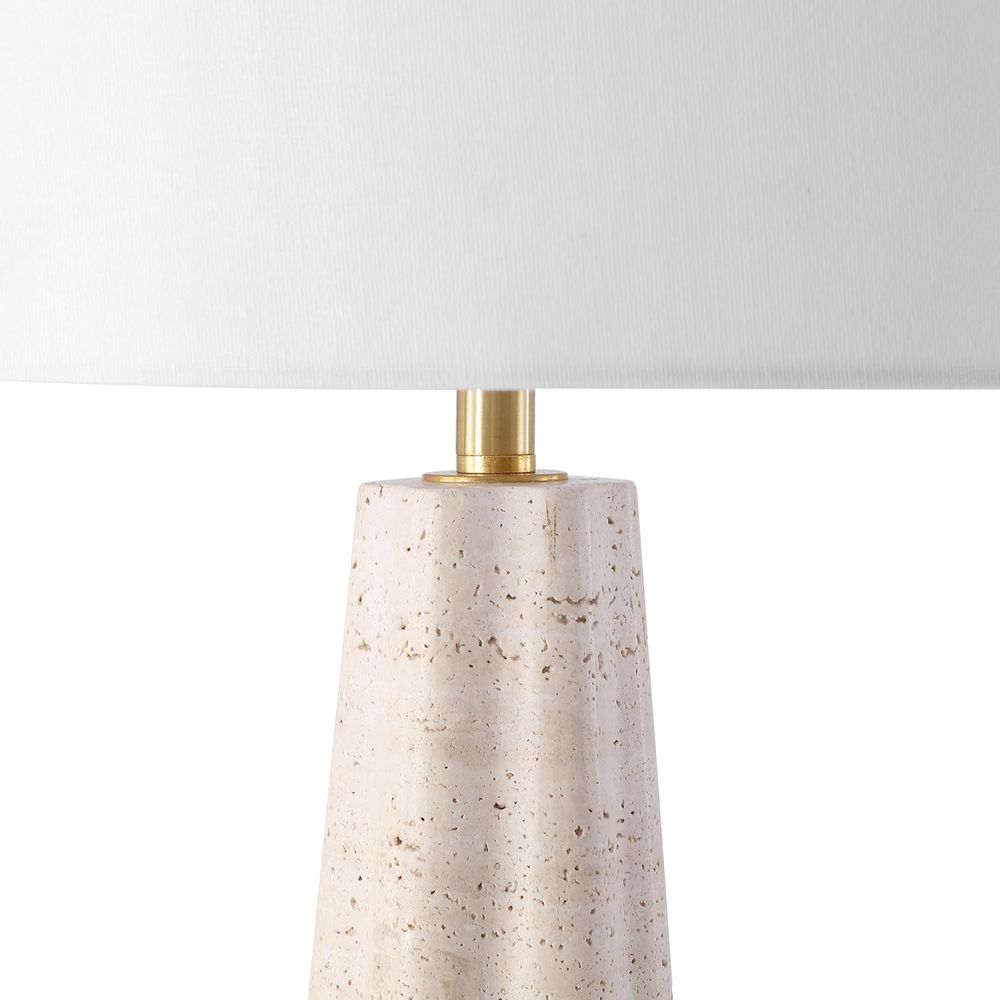 25-inch Travertine/White Table - Home Office Or review and price