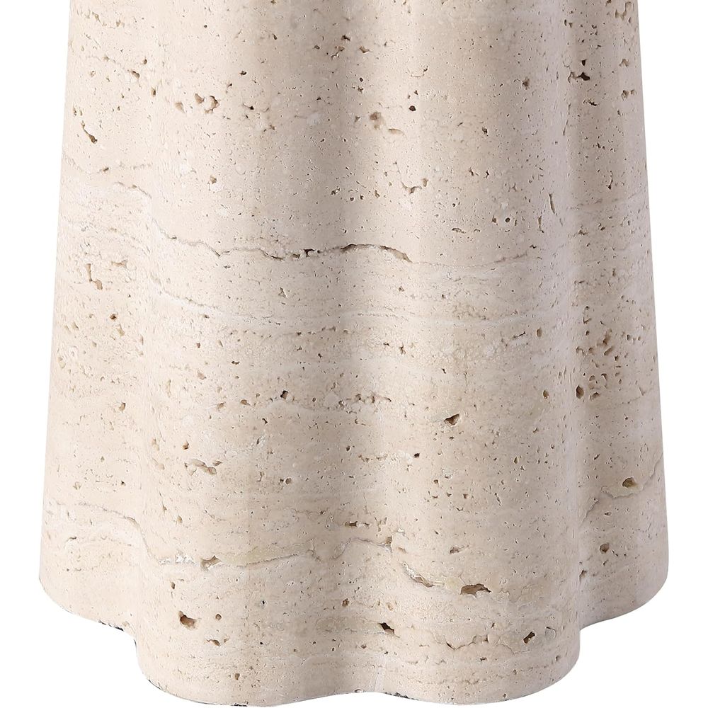 25-inch Travertine/White Table - Home Office Or review and price