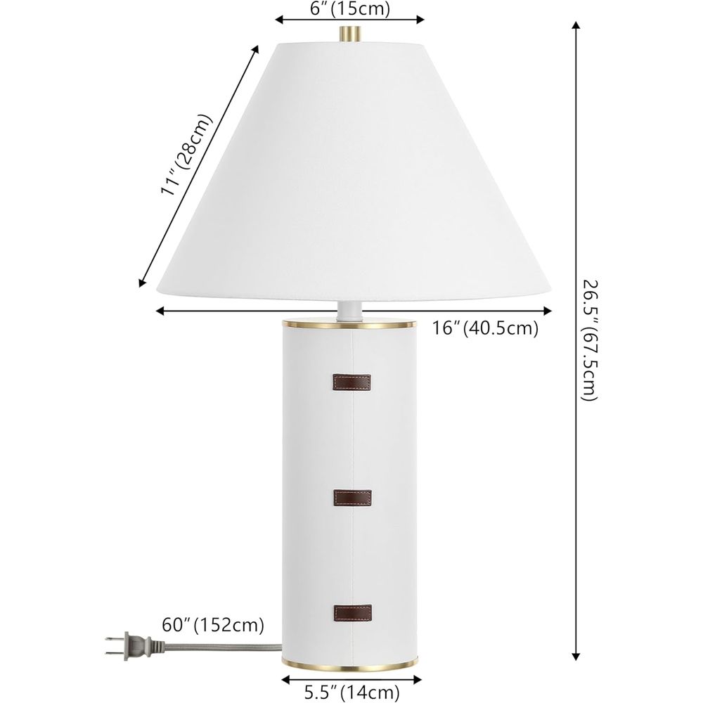 27-inch LED Table Lamp - White - Home Office Room review and price