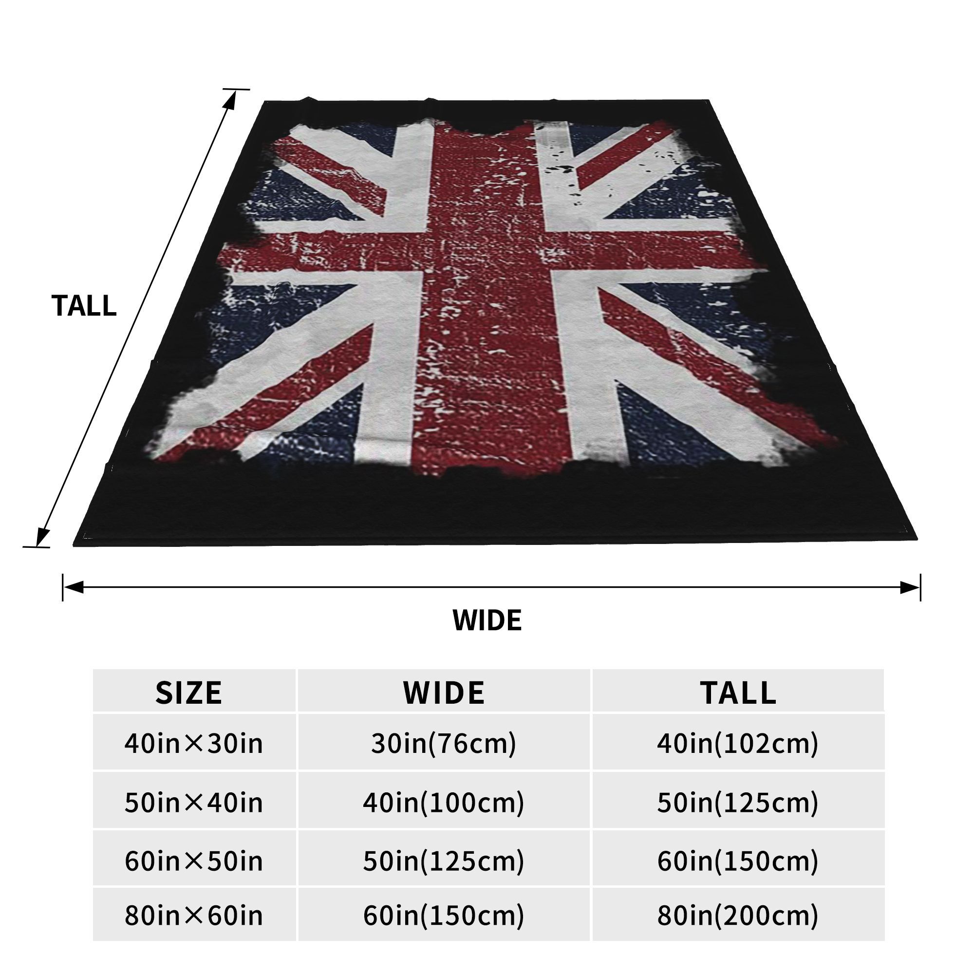 Distressed British Flag Black  - Home Office British review and price