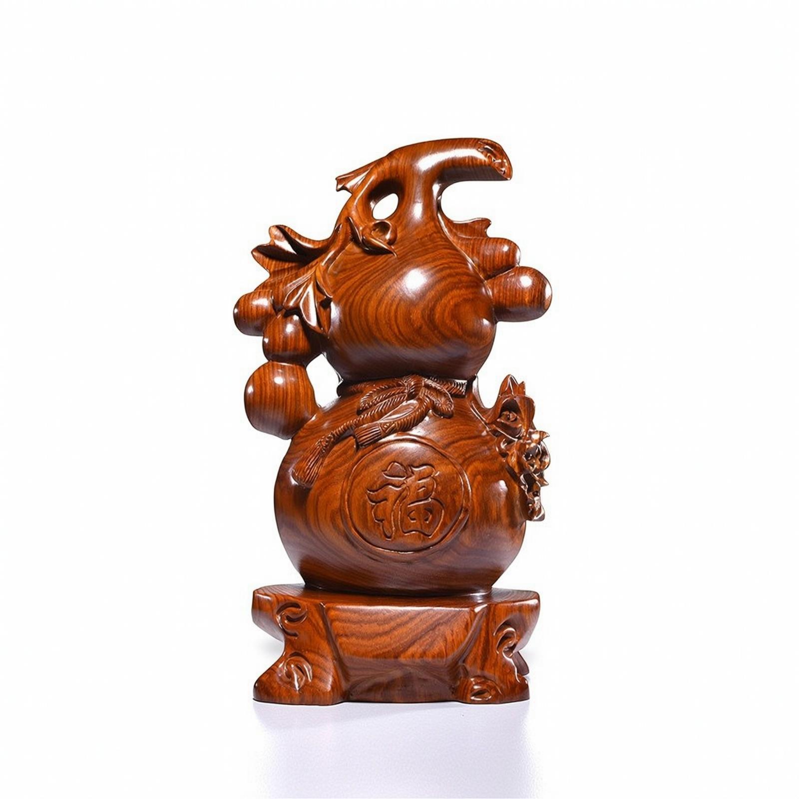 Elegant Rosewood Gourd Sculptu - Home Office Feng Shui review and price