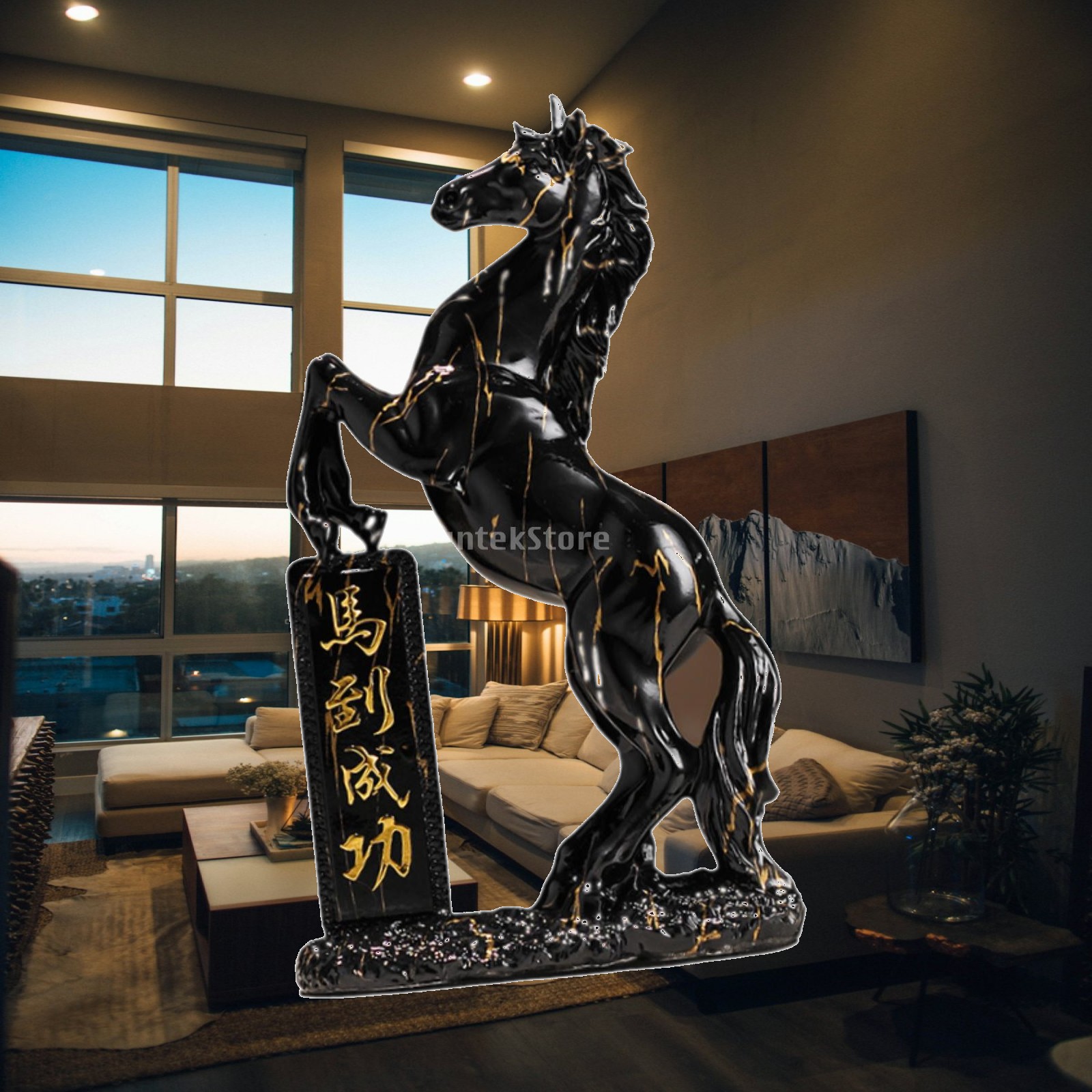 Horse Statue Resin Decoration  - Home Office Representative review and price