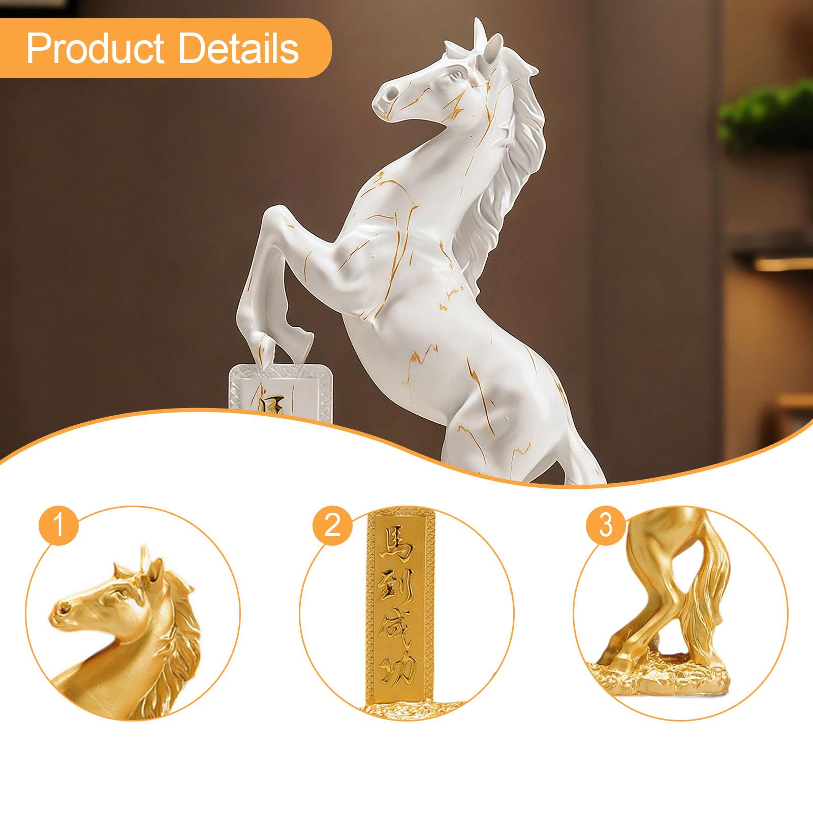 Horse Statue Resin Decoration  - Home Office Representative review and price