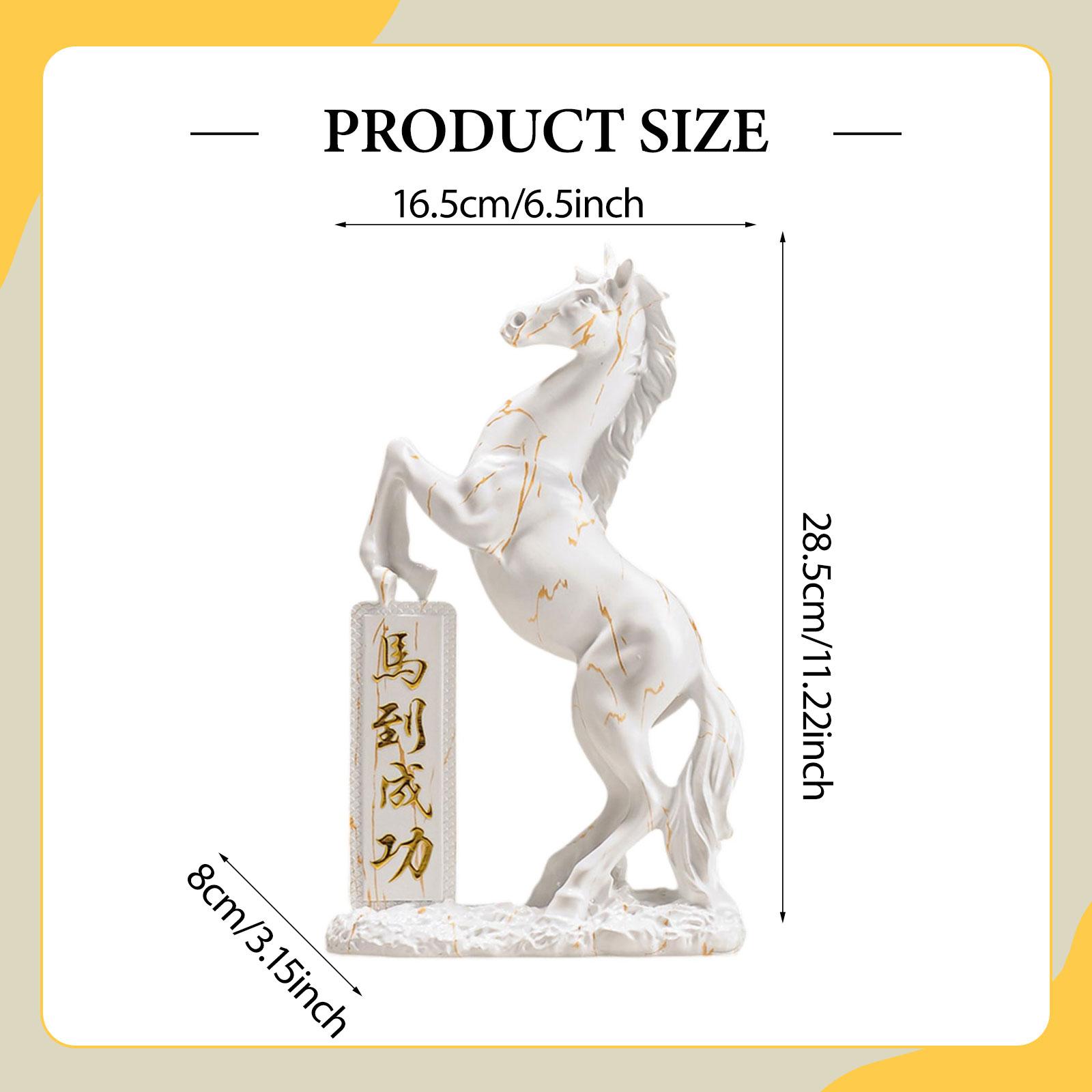 Horse Statue Resin Decoration  - Home Office Representative review and price