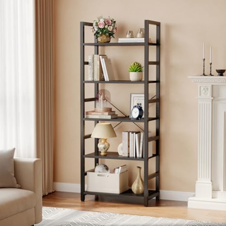5-Tier Bookshelf, Modern Tall  - Home Office Room review and price