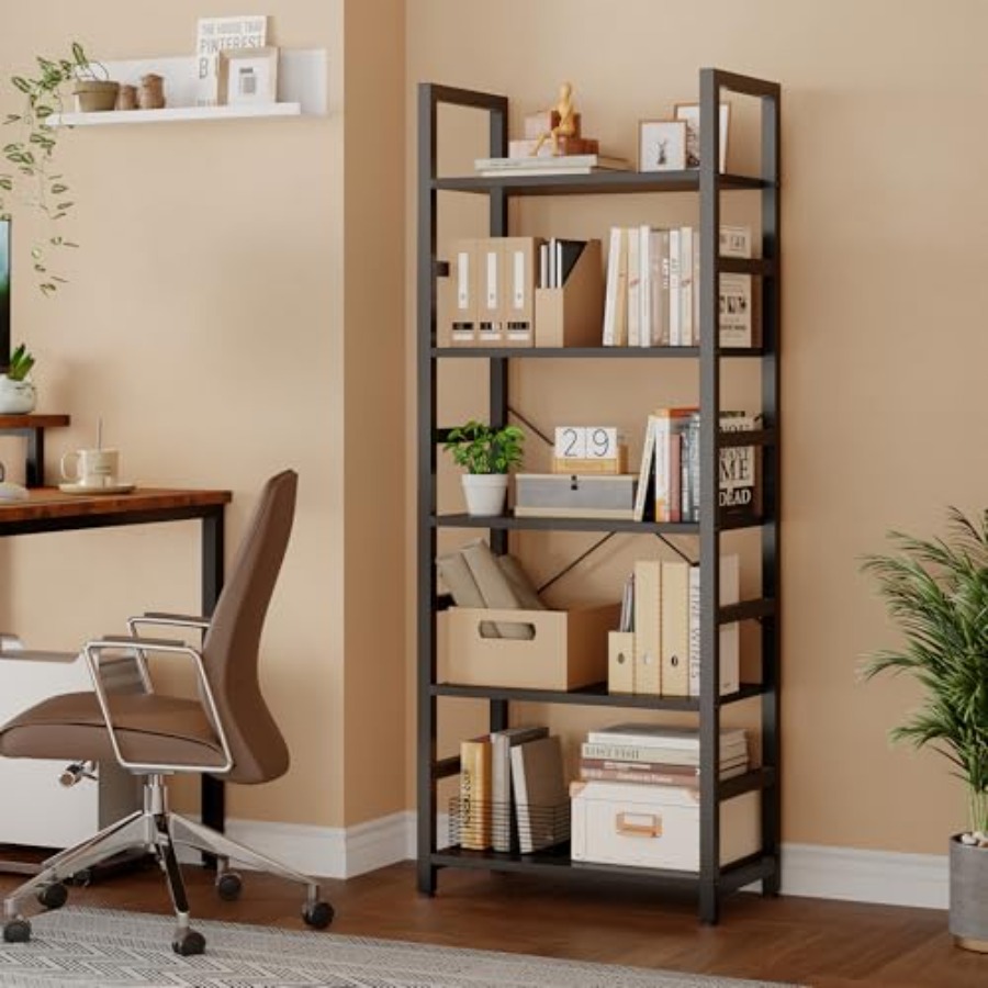 5-Tier Bookshelf, Modern Tall  - Home Office Room review and price