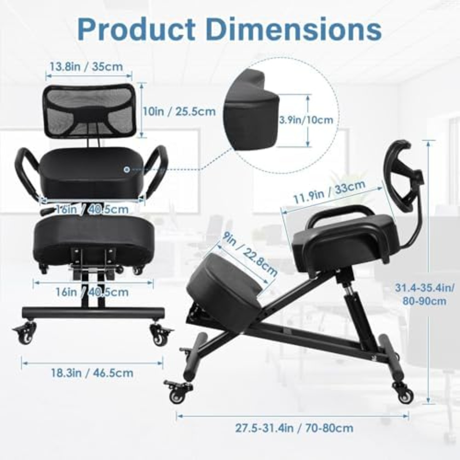 Ergonomic Kneeling Chair Adjus - Home Office Chair review and price