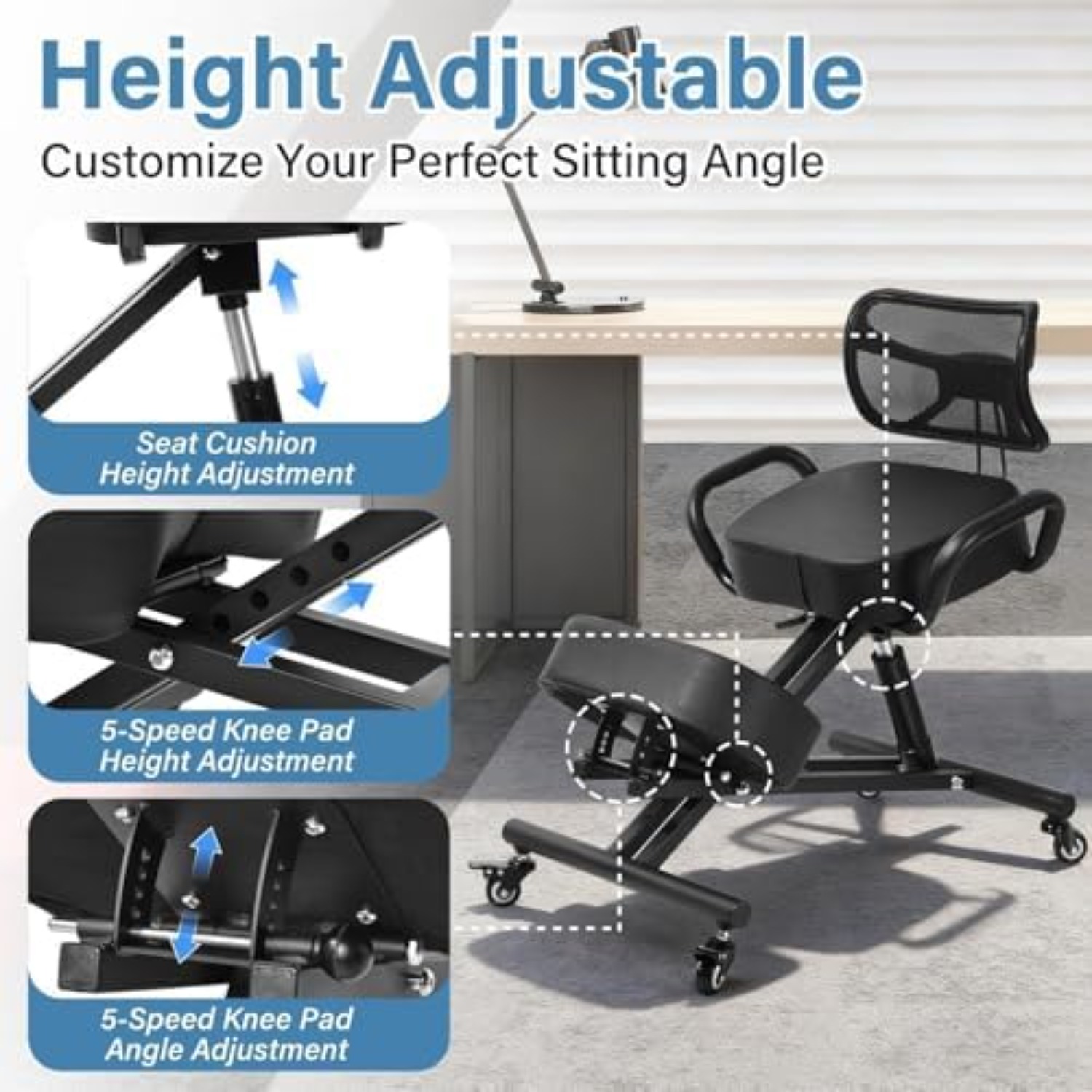 Ergonomic Kneeling Chair Adjus - Home Office Chair review and price