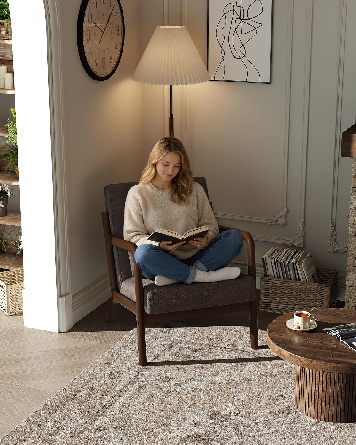 Mid-Century Accent Chair – Uph - Home Office Cozy review and price