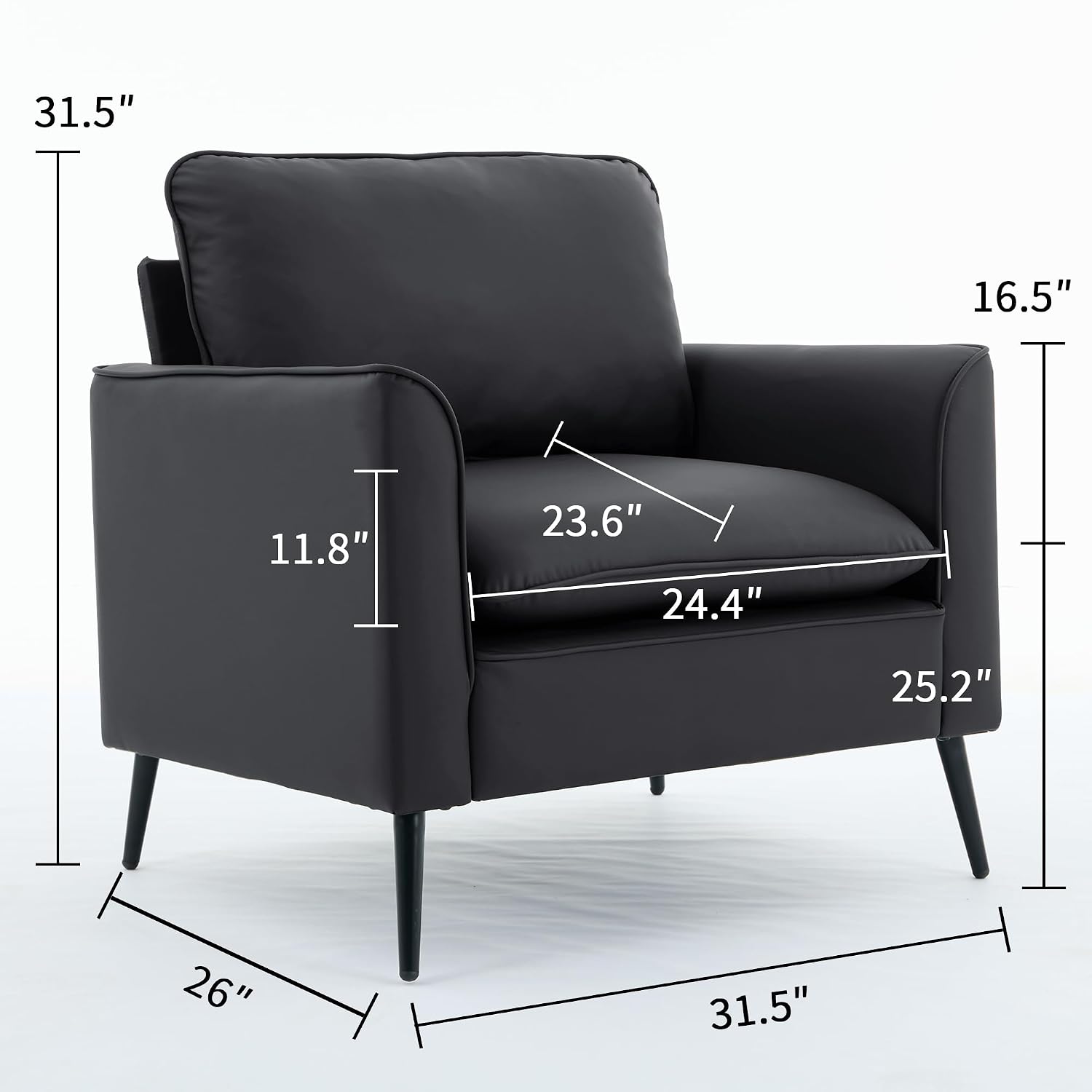 Oversized Faux Leather Accent  - Home Office Chair review and price