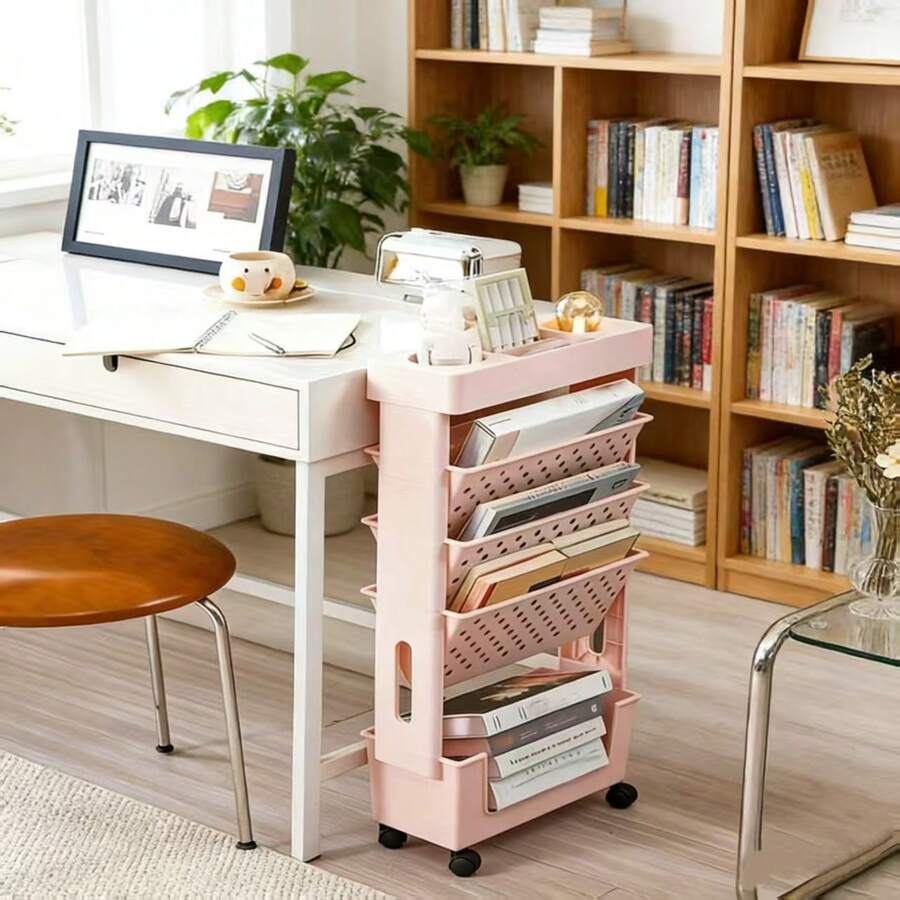 5-Tier Rolling Storage Cart Wi - Rolling File Cart review and price