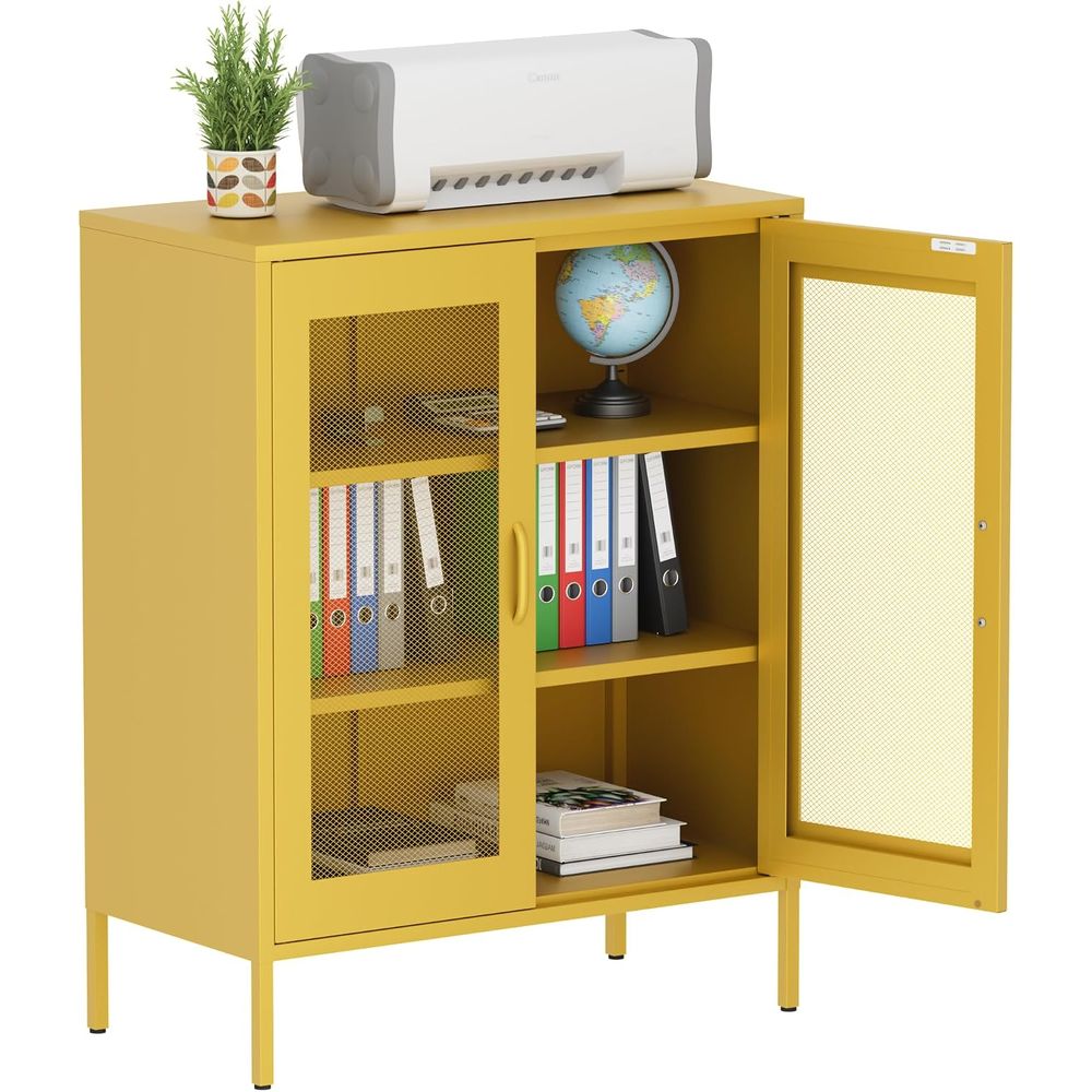 Mesh Metal Storage Cabinet wit - Home Office Or review and price