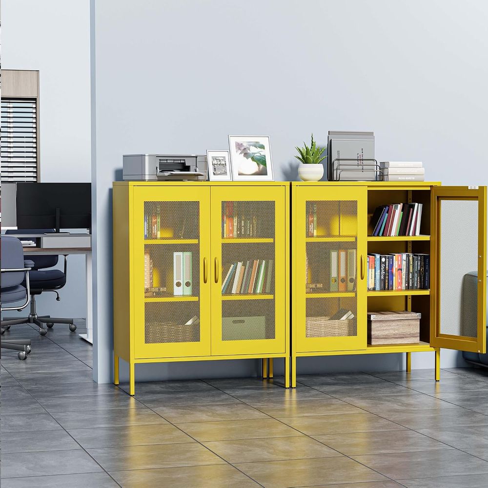 Mesh Metal Storage Cabinet wit - Home Office Or review and price