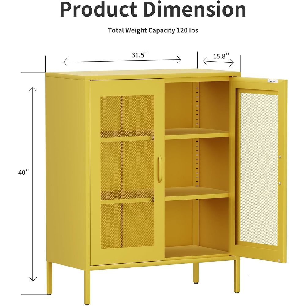 Mesh Metal Storage Cabinet wit - Home Office Or review and price