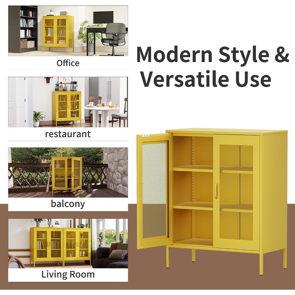 Mesh Metal Storage Cabinet wit - Home Office Or review and price