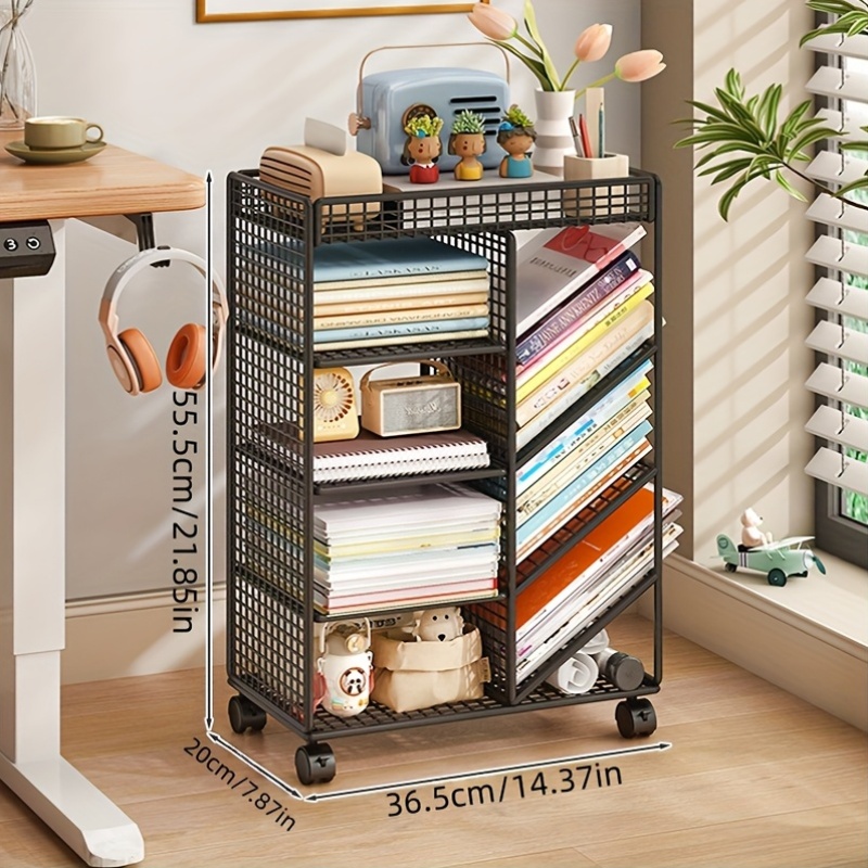 Rolling Book Cart -  Metal Mob - Home Office Library review and price