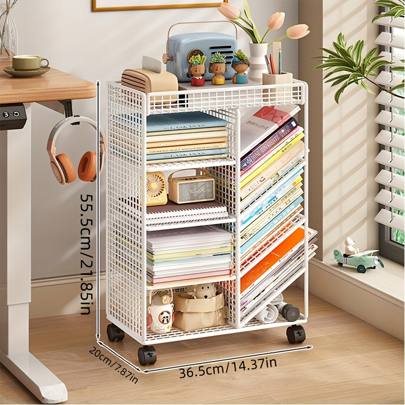 Rolling Book Cart -  Metal Mob - Home Office Library review and price