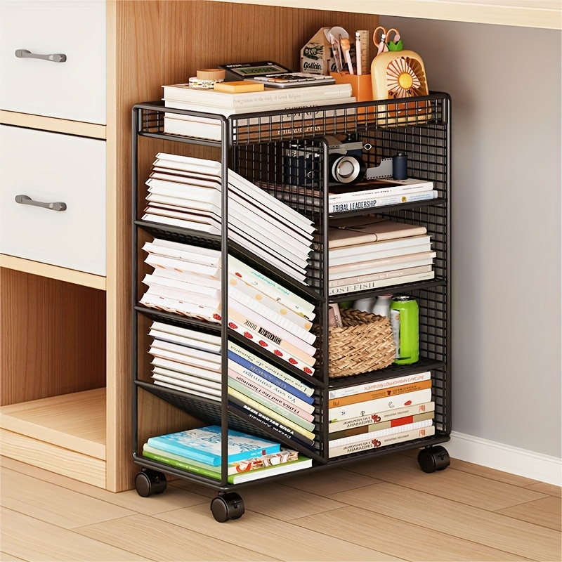 Rolling Book Cart -  Metal Mob - Home Office Library review and price