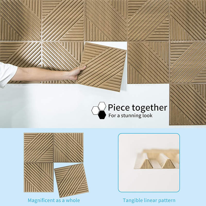 12 Pcs  3D Wall Panel 30x30cm  - Home Office Background review and price