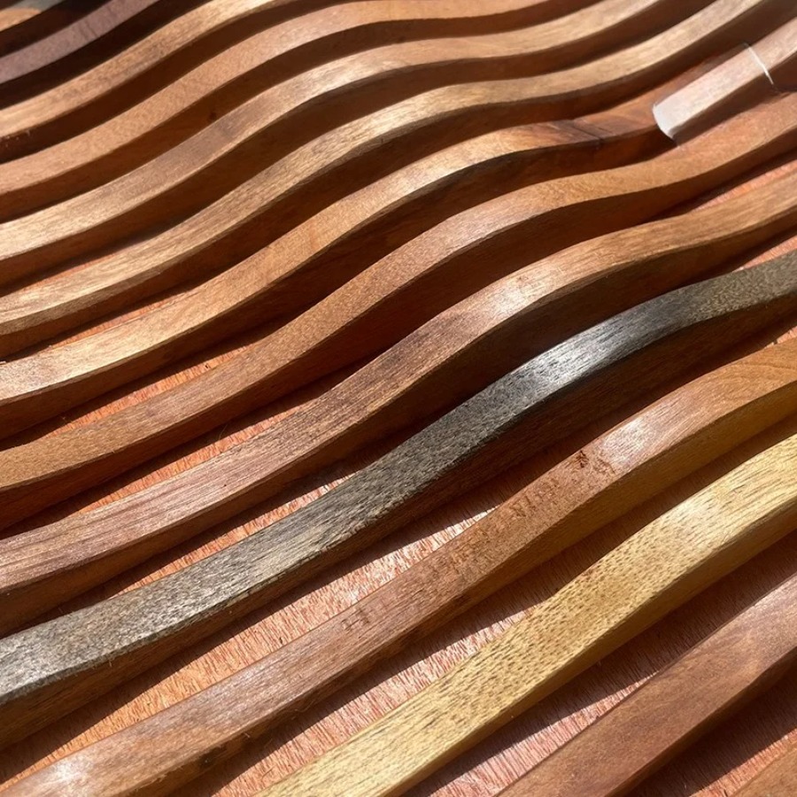 Solid Wood Wavy Curve Mosaic T - Home Office Background review and price