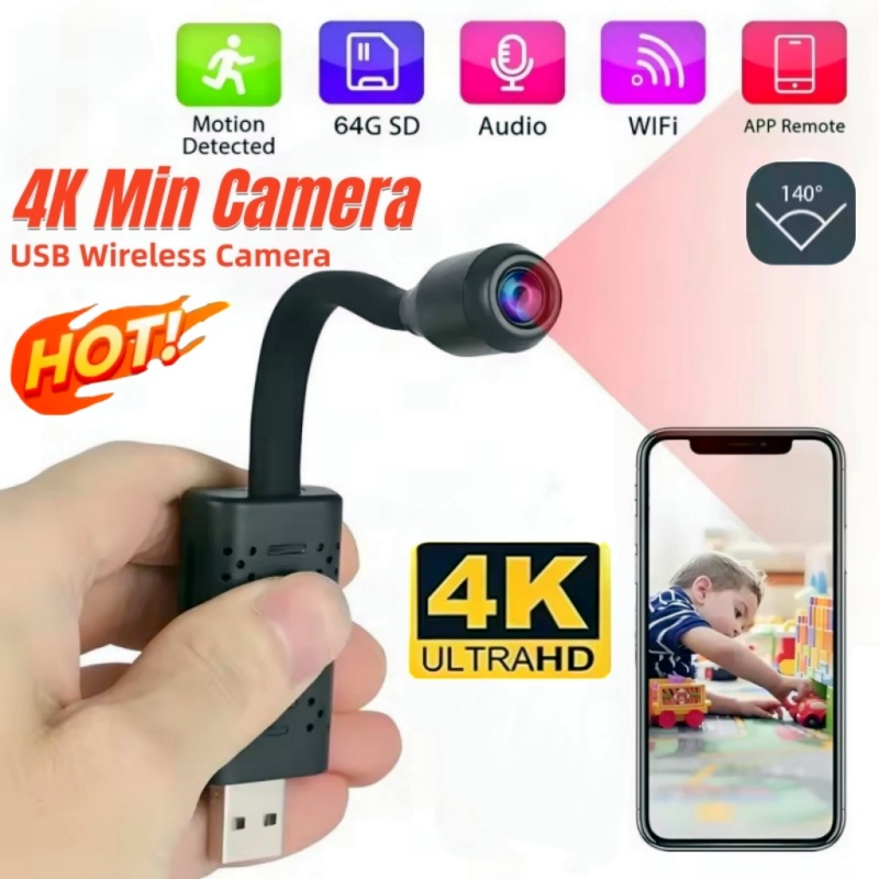 4K Mini USB WiFi Camera Portab - Home Office With View review and price